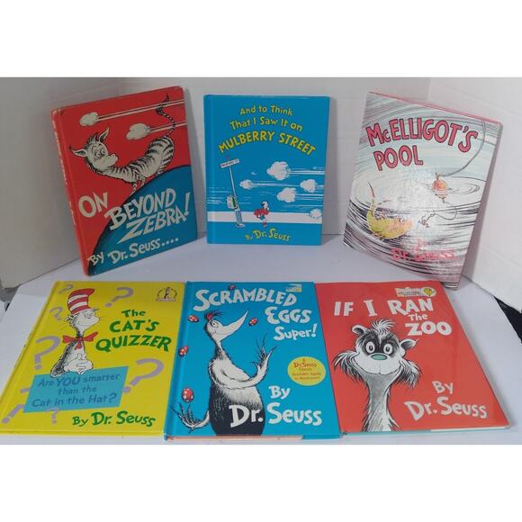 Dr Seuss Discontinued Complete set of 6 BANNED books Hardcover